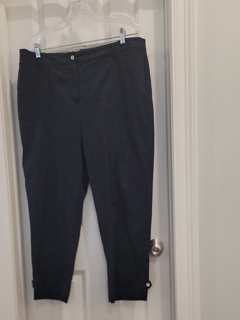 Talbots Navy Cropped Ankle Pants